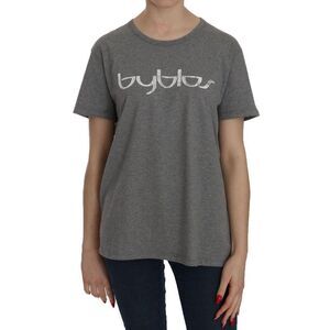 BYBLOS Viscose High Waist A-line Maxi Skirt Women Grey Tops & T-Shirts